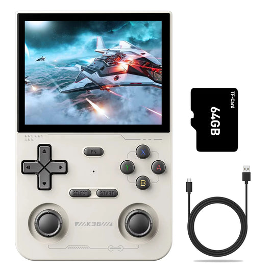 K36 Retro Handheld Console — Plays PS1 / PSP / N64
