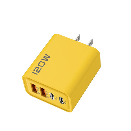 120W 4-Port Fast Wall Charger — USB-C & USB-A