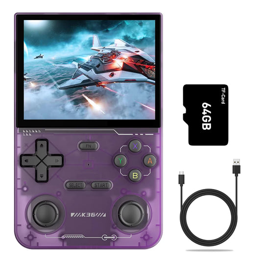 K36 Retro Handheld Console — Plays PS1 / PSP / N64