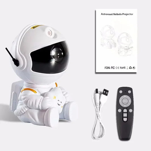 Galaxy Star Projector Night Light — Astronaut LED Starry Sky Lamp